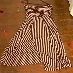 Strapless anthro dress